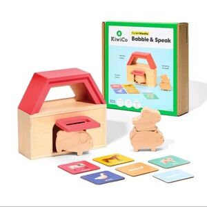 KiwiCo Babble & Speak Toy NIB Wooden Learning Baby  Montessori Set - Bin 5